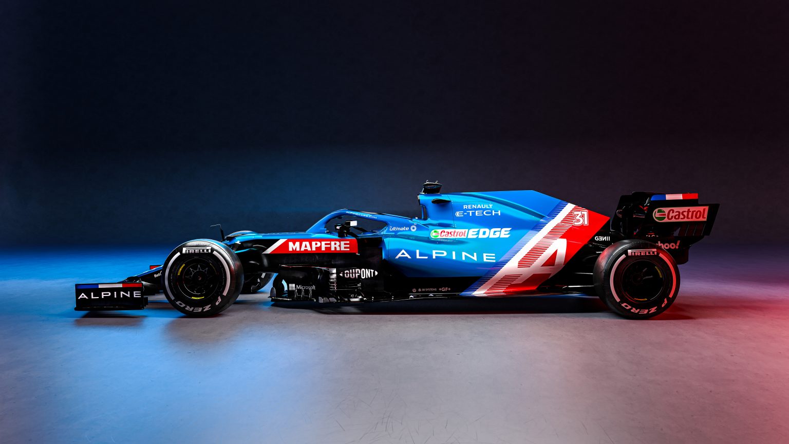 Así luce el Alpine A521 el monoplaza con el que Fernando Alonso